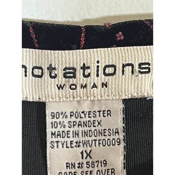 Notation Jacket 1X Black Rhinestone Glitter Witchy Fairy Whimsigoth Boho Western - Picture 2 of 10